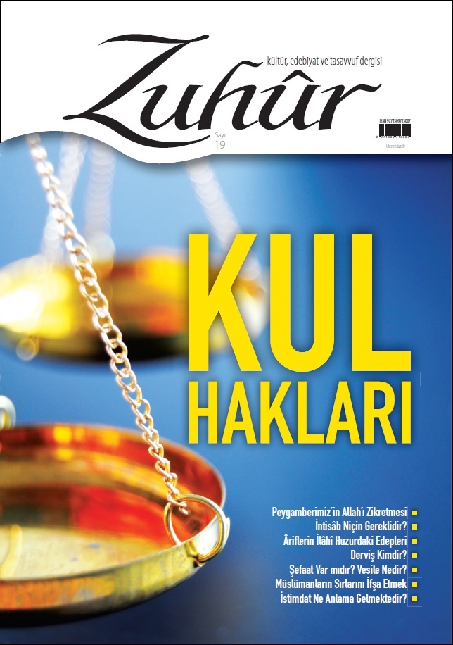 Zuhur Dergisi 19. Say� �n resmi