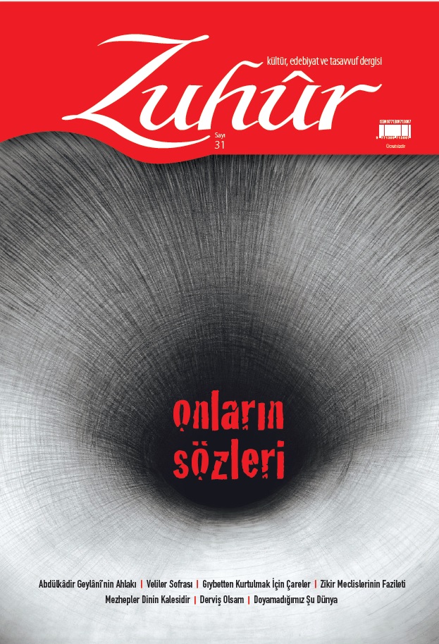 Zuhur Dergisi 31. Say� �n resmi