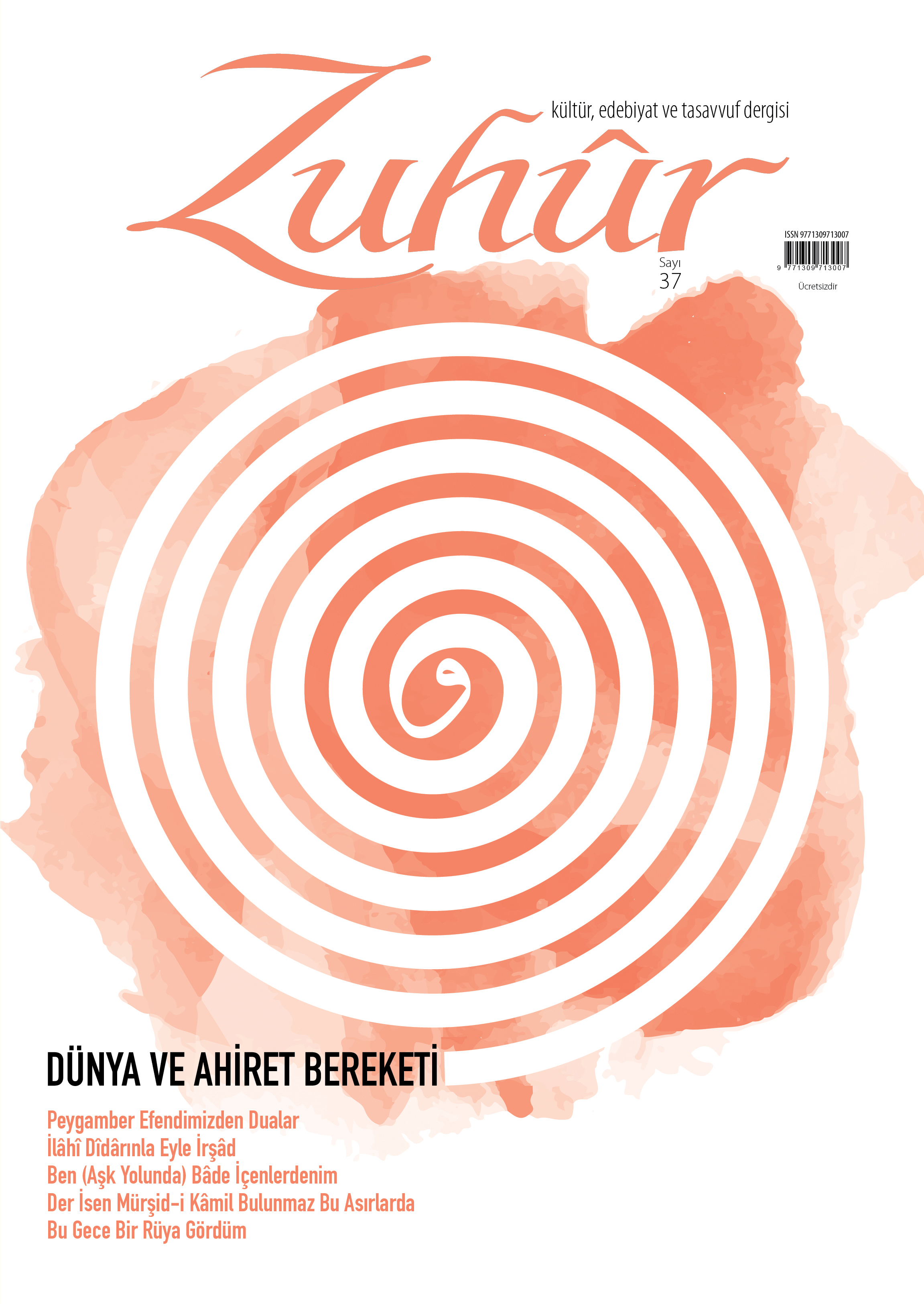 Zuhur Dergisi 37. Say� �n resmi