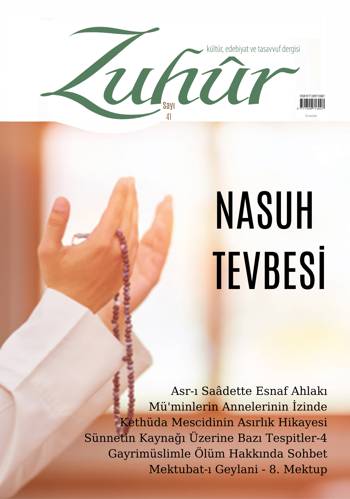Zuhur Dergisi 41. Say� �n resmi